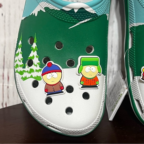 Crocs x South Park Classic Clog with 8 character jibbitz ins mens Size 10 NIB main image 15